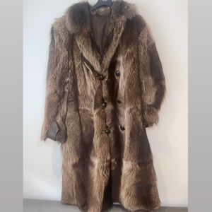 Real Raccoon Fur Coat